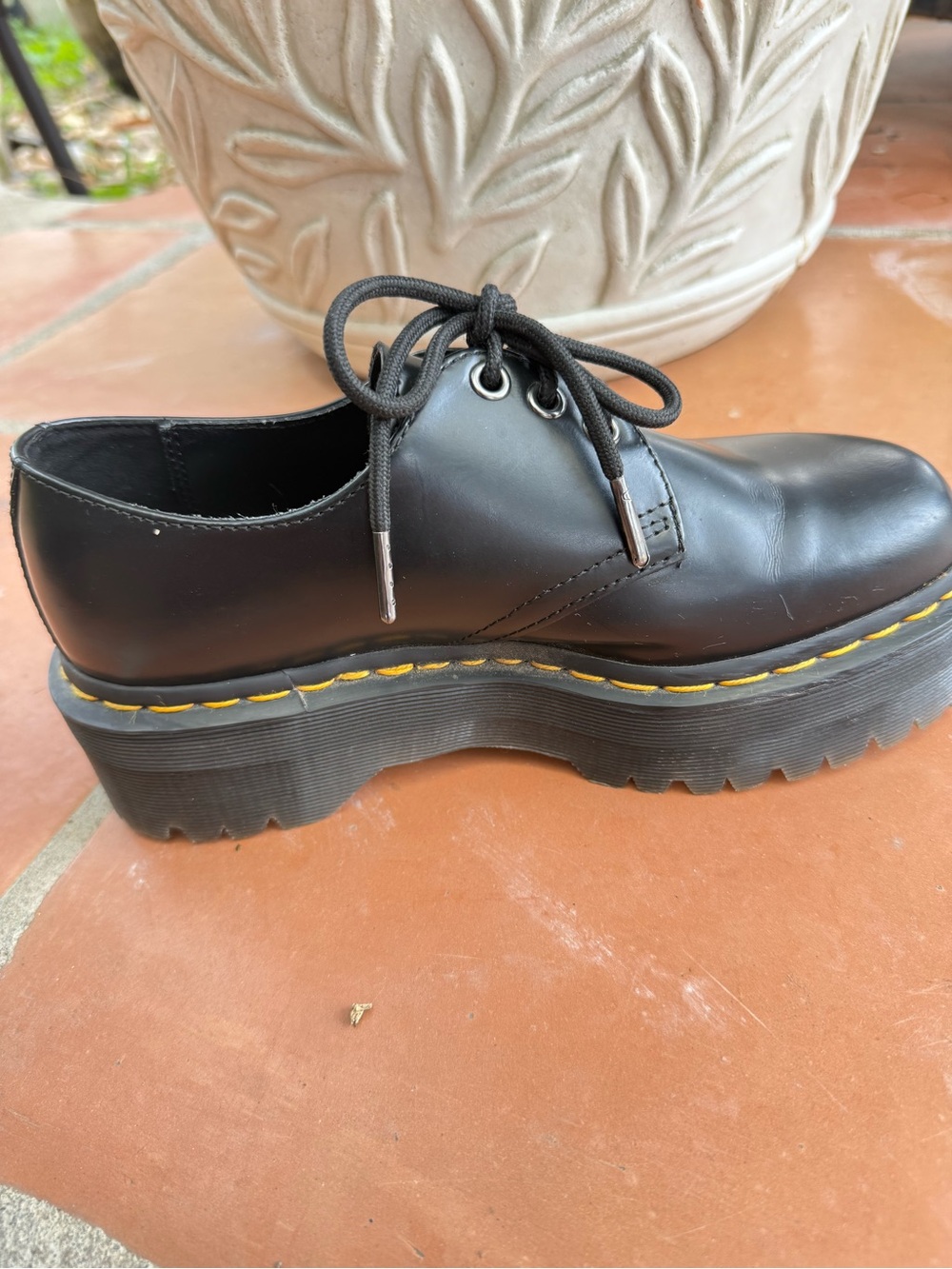 Dr. Martens 1461 Quad Platform Oxfords Black US 7 - Picture 11 of 12